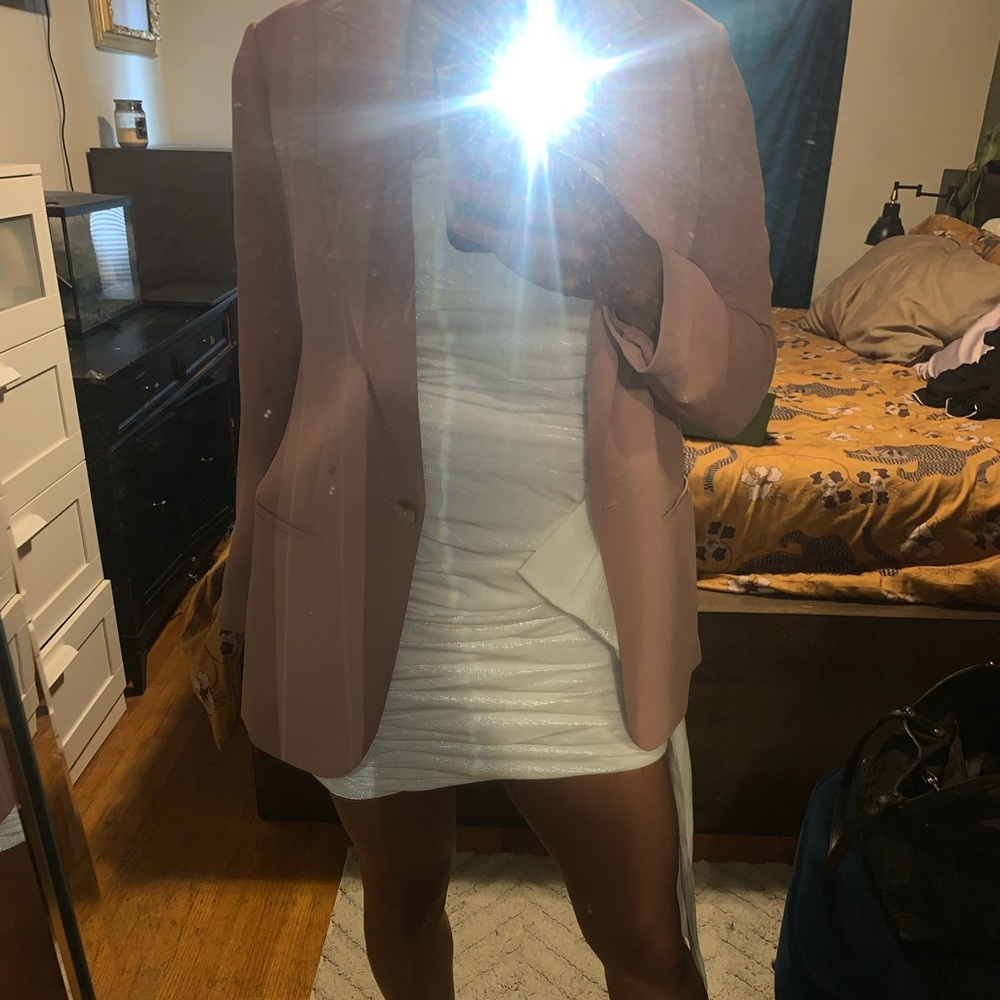 Express Blush Pink Boyfriend Blazer size small